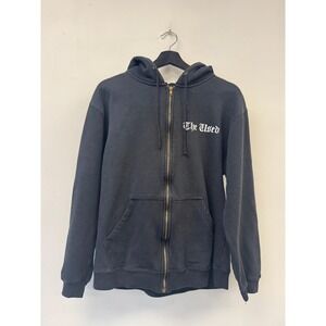Vintage The Used Hoodie Medium Black Zip Up Band Crest It's Our Time Emo
